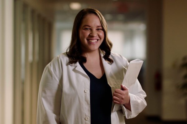 Female doctor smiling at camera